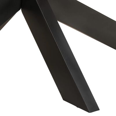 vidaXL Jedálenský stôl oválny 200x100x75 cm surové mangovníkové drevo