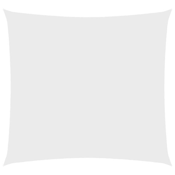 vidaXL Tieniaca plachta, oxford, štvorcová 3,6x3,6 m, biela