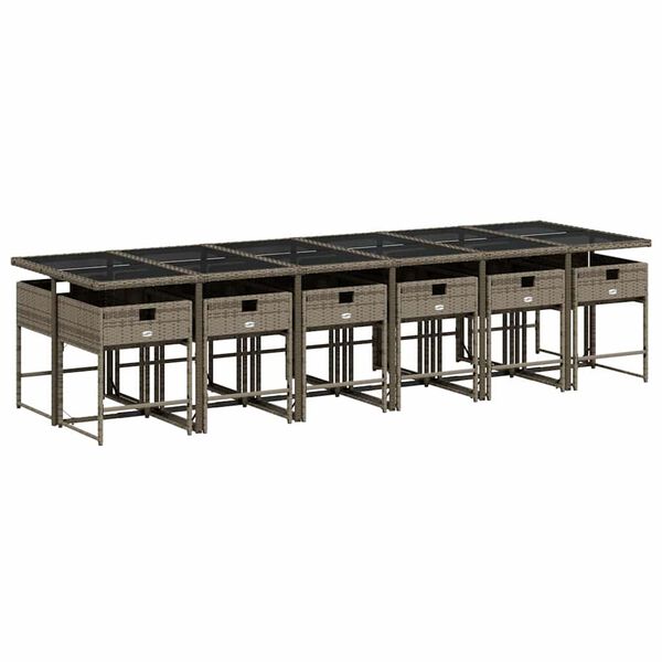 vidaXL 13-dielna z&aacute;hrad. jed&aacute;lensk&aacute; s&uacute;prava s vank&uacute;&scaron;mi siv&aacute; polyratan