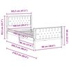 vidaXL R&aacute;m postele Sivohned&aacute; 100 x 200 cm Mas&iacute;vne borovicov&eacute; drevo