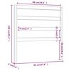 vidaXL Čelo postele čierne 96x4x100 cm mas&iacute;vna borovica