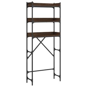 vidaXL Polica nad pr&aacute;čku hned&yacute; dub 67x25x163 cm kompozitn&eacute; drevo