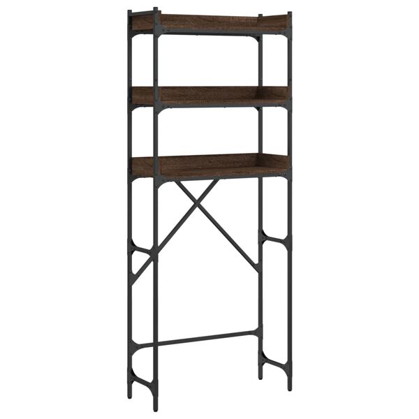 vidaXL Polica nad pr&aacute;čku hned&yacute; dub 67x25x163 cm kompozitn&eacute; drevo