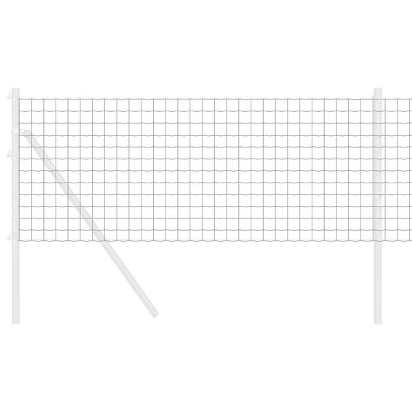 vidaXL Euro plot Sivá 0.6 x 10 m Železo potiahnuté PVC