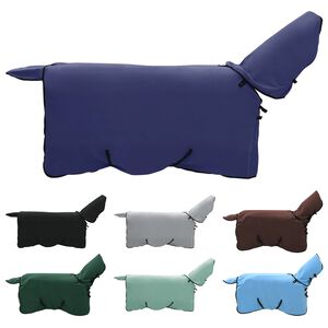 vidaXL Pl&aacute;&scaron;ť pre kone N&aacute;morn&iacute;cka modr&aacute; Polyester