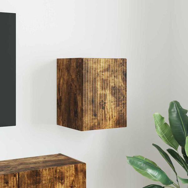 vidaXL TV n&aacute;stenn&aacute; skriňa Dymov&aacute; dub 30 x 31 x 40 cm Kompozitn&eacute; drevo