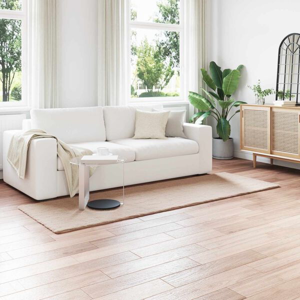 vidaXL Koberec z umelej kr&aacute;likovej kožu&scaron;iny Olite Sivohned&aacute; Polyester