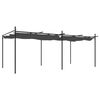 vidaXL Pergola so zaťahovacou strechou antracitov&aacute; 589x292x230 cm