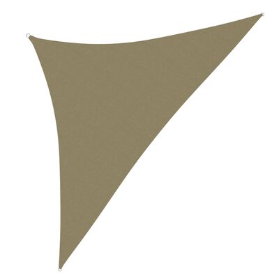 vidaXL Tieniaca plachta, oxford, trojuholníková 3,5x3,5x4,9 m, béžová