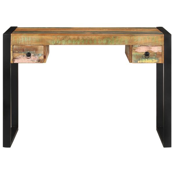 vidaXL Písací stôl, recyklovaný masív