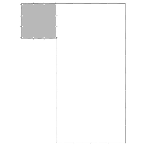 vidaXL Koterec pre psy strieborn&yacute; 10,89 m&sup2; oceľ