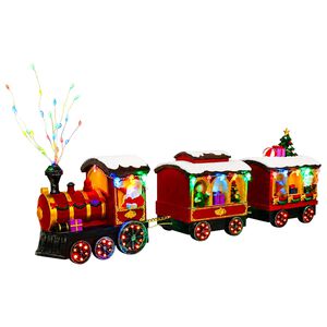 vidaXL Vianočn&yacute; vlak SALO 51 x 9,5 x 24,5 cm Resin Multicolour