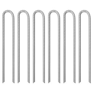 vidaXL Stanov&eacute; kol&iacute;ky 6 ks 41,5 cm &Oslash;12 mm pozinkovan&aacute; oceľ
