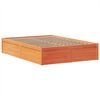 vidaXL Posteľ bez matraca voskovo hned&aacute; 160x200 cm mas&iacute;vna borovica