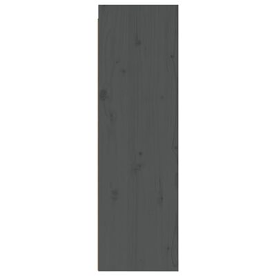vidaXL Nástenná skrinka sivá 30x30x100 cm masívne borovicové drevo