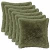 vidaXL Poťah na podložku 6 pcs HEERLEN Zelen&aacute; 35 x 35 cm PV fleece