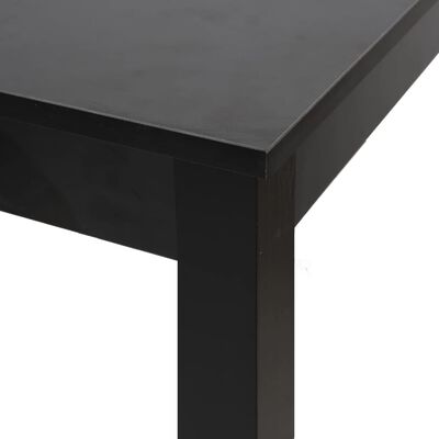 vidaXL Barový stôl, MDF, čierny 55x55x107 cm