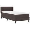 vidaXL Posteľ boxspring s matracom s matracmi Tmavohned&aacute; 90 x 200 cm