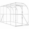 vidaXL Kurn&iacute;k proti stene Strieborn&aacute; 600 x 150 x 215 cm