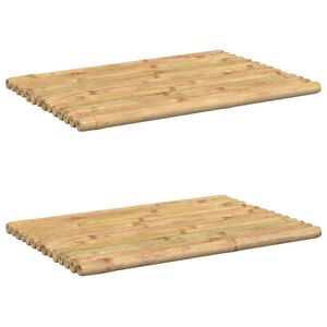 vidaXL K&uacute;peľňov&eacute; rohože 2 ks 50x35 cm bambus