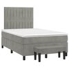 vidaXL Boxspring posteľ s matracom bledosiv&aacute; 120x190 cm zamat