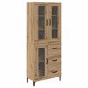 vidaXL Highboard Remeseln&yacute; dub 69,5 x 34 x 180 cm Kompozitn&eacute; drevo