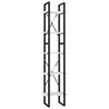vidaXL Knižnica s 5 policami biela 40x30x175 cm borovicov&eacute; drevo