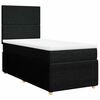 vidaXL Posteľn&yacute; r&aacute;m boxspring s matracom čierny 90x190 cm l&aacute;tka
