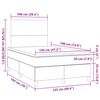 vidaXL Boxspring posteľ s matracom a LED, svetlosiv&aacute; 120x190 cm, l&aacute;tka