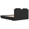 vidaXL R&aacute;m postele s čelom Čierny dub 150 x 200 cm Kompozitn&eacute; drevo