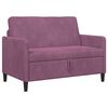 vidaXL Sofa s &uacute;ložn&yacute;m priestorom 2-miestne Fialov&aacute; 122 x 78 x 87 cm