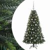 vidaXL Umel&yacute; vianočn&yacute; stromček s guľami 120 cm 150 LED Tepl&aacute; biela