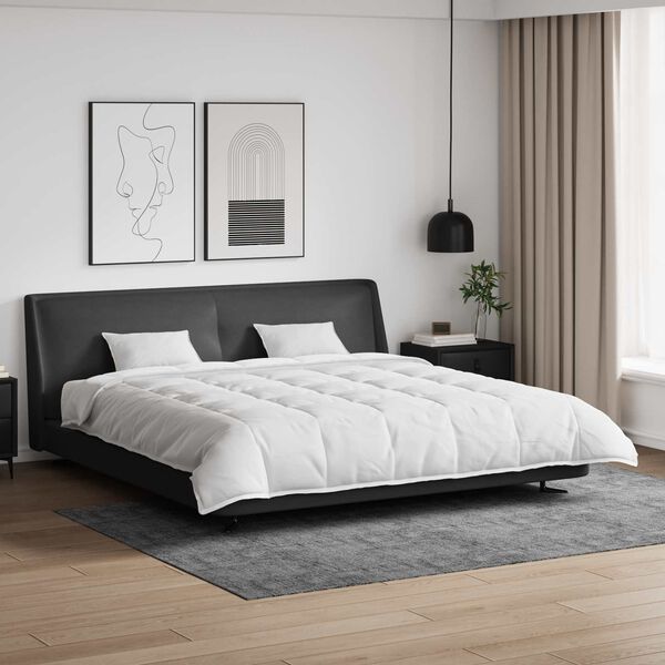 vidaXL Sada prikr&yacute;vok s vank&uacute;&scaron;om 3 pcs Biela Husacia perie