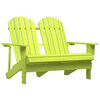 vidaXL 2-miestna z&aacute;hradn&aacute; stolička Adirondack jedľov&yacute; mas&iacute;v zelen&aacute;