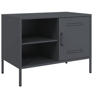 vidaXL TV skrinka antracitov&aacute; 68x39x50,5 cm oceľ