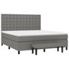 vidaXL Boxspring posteľ s matracom tmavosiv&aacute; 160x200 cm l&aacute;tka