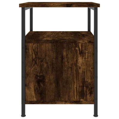 vidaXL Nočný stolík dymový dub 34x35,5x50 cm kompozitné drevo