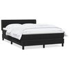 vidaXL Posteľn&yacute; r&aacute;m boxspring s matracom čierny 140x210 cm zamat