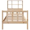 vidaXL Posteľ s knižnicou bez matraca 90x190 cm borovicov&yacute; mas&iacute;v
