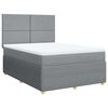 vidaXL Boxspring posteľ s matracom bledosiv&aacute; 140x200 cm l&aacute;tka
