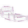 vidaXL R&aacute;m postele Viana bez matraca biely 90x200 cm umel&aacute; koža