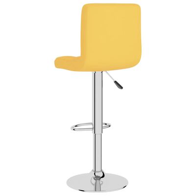 vidaXL Barové stoličky 2 ks horčicovo-žlté látkové