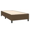 vidaXL Boxspring posteľ s matracom tmavohned&aacute; 90x190 cm l&aacute;tka