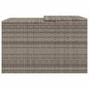 vidaXL Gar&aacute;ž na robotick&uacute; kosačku siv&aacute; 86x90x52/57 cm polyrattan