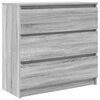 vidaXL Komoda siv&yacute; dub sonoma 80x35x76 cm spracovan&eacute; drevo