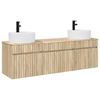 vidaXL Set kabinetov do k&uacute;peľne 3 ks Dub sonoma 49 x 44,5 x 65 cm