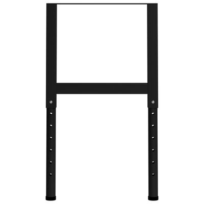 vidaXL Rámy na pracovné stoly 2 ks kovové 55x(69x95,5) cm čierne