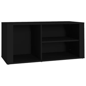vidaXL Botn&iacute;k čierny 100x35x45 cm spracovan&eacute; drevo