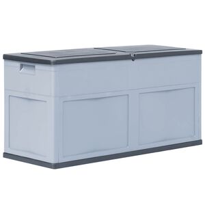 vidaXL Z&aacute;hradn&yacute; &uacute;ložn&yacute; box 320 l &scaron;edo-čierny