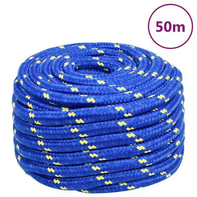 vidaXL Lodné lano modré 20 mm 50 m polypropylén
